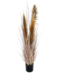 P1546-4GRY - PTD DRIED PAMPAS GRASS WITH POT LIGHT BROWN