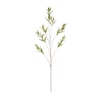 P2130 - EUCALYPTUS SPRAY   GREEN BURGUNDY