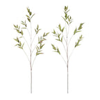 P2130 - EUCALYPTUS SPRAY   GREEN BURGUNDY