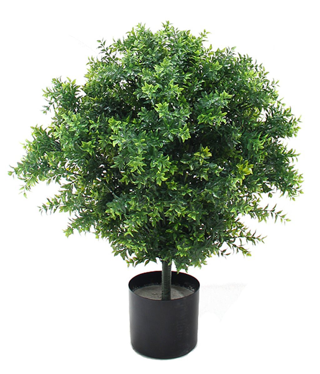 P3024-BASIL TOPIARY W/874LVS (UV/OUTDOOR)