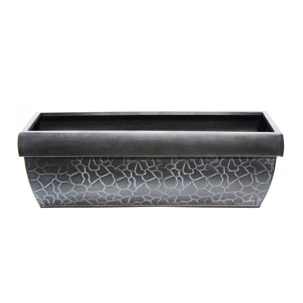 PTG6003 - W ZINC WINDOW BOX W/RIM -WINE