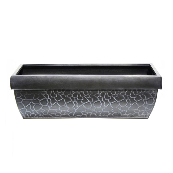 PTG6003 - W ZINC WINDOW BOX W/RIM -WINE