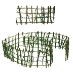 A3096-WOODEN MOSS FENCE