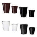 PTG4002A -  CONE SHAPE ZINC POT SET OF 3   TITM