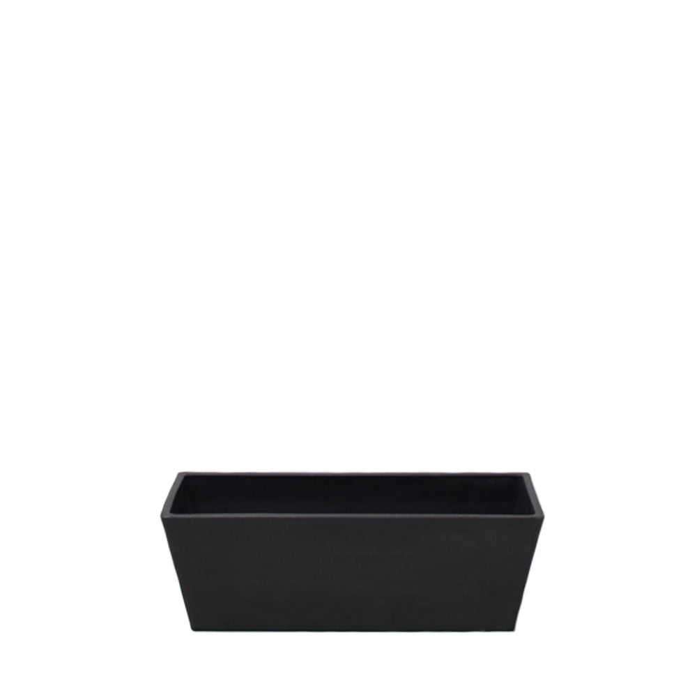 PT8004 - W RECTANGULAR SPW POT  BLK