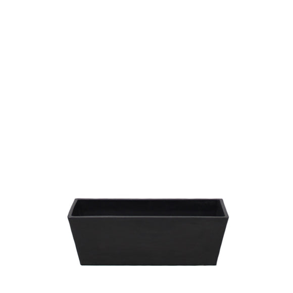 PT8004 - W RECTANGULAR SPW POT  BLK