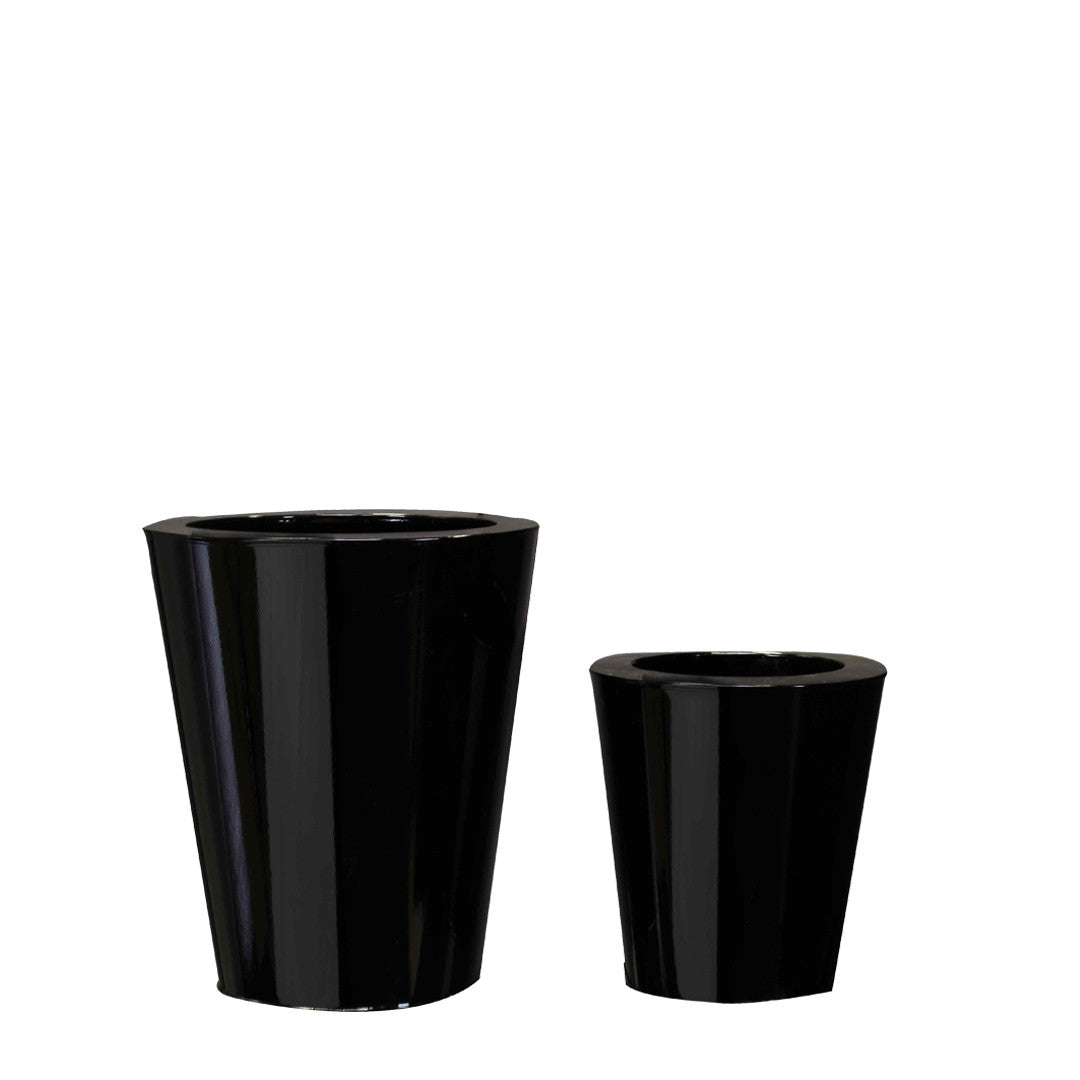 PTG4002A -  CONE SHAPE ZINC POT SET OF 3   TITM
