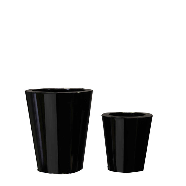PTG4002A -  CONE SHAPE ZINC POT SET OF 3   TITM