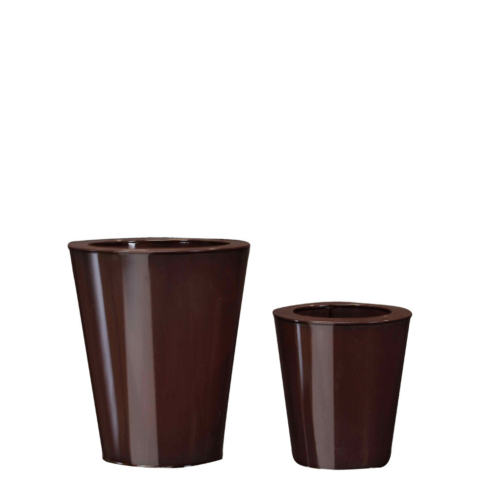 PTG4002A -  CONE SHAPE ZINC POT SET OF 3   TITM