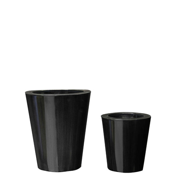 PTG4002A -  CONE SHAPE ZINC POT SET OF 3   TITM