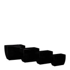 PTG4003A - H RECTANGULAR ZINC POT SET OF 4    WH