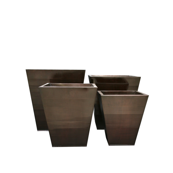 PTG6103A-TAPERD SQ ZINC POT