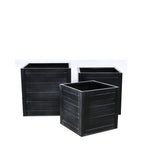 PTG6105A -  CUBE ZINC POT W/HOR. RIDGES SET