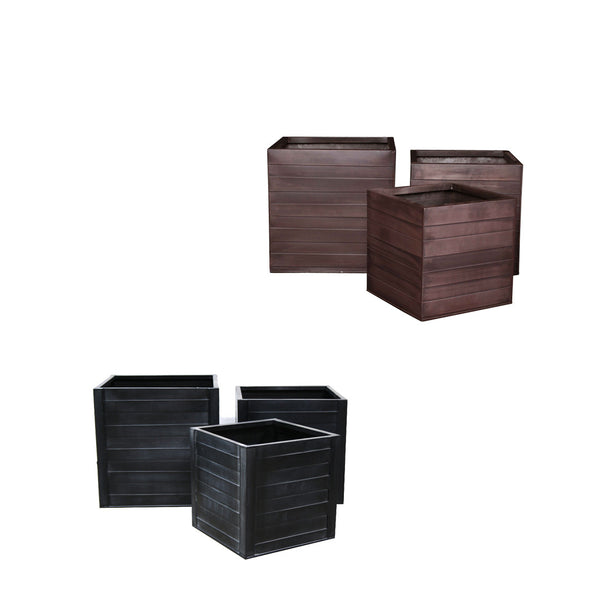 PTG6105A -  CUBE ZINC POT W/HOR. RIDGES SET