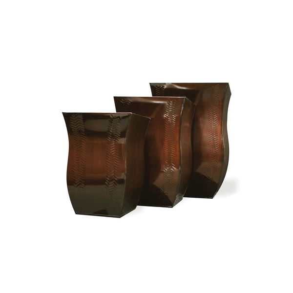 PTG6110A - ZINC POT SET OF 3 - WINE