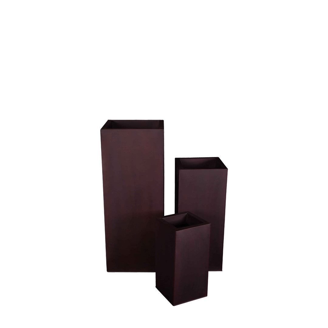 PTG6111A- ZINC TALL SQ POT SET